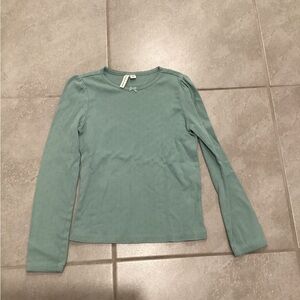 Green Long Sleeve Top